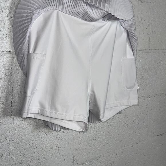 Dkny Sport Women's Performance Pleated Tennis Skirt - White large - Picture 6 of 8